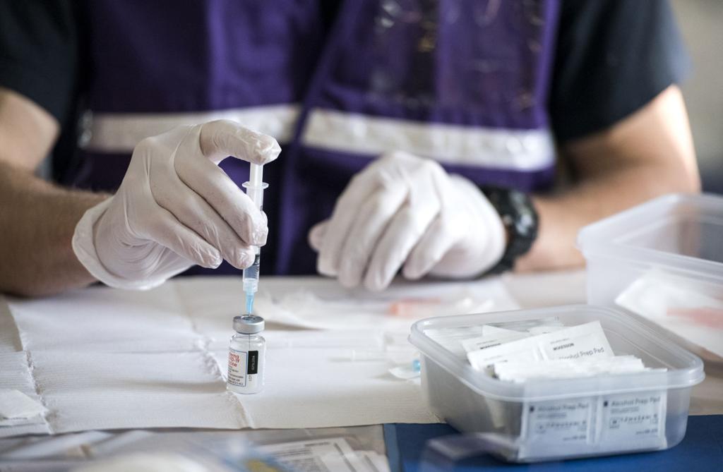Health department distributes COVID-19 vaccine to health care workers at Gallatin County fairgrounds
