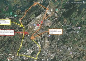 Road Closure in Alcoa for Pedestrian Bridge Installation