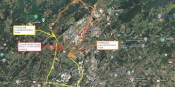 Road Closure in Alcoa for Pedestrian Bridge Installation