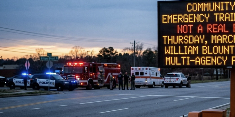 Blount County first responders conducted multi-agency training exercise on William Blount Dr
