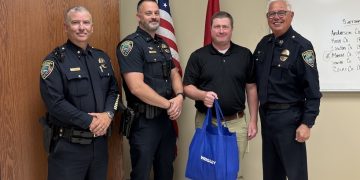 Maryville police department thanks local restaurant for support of injured officer