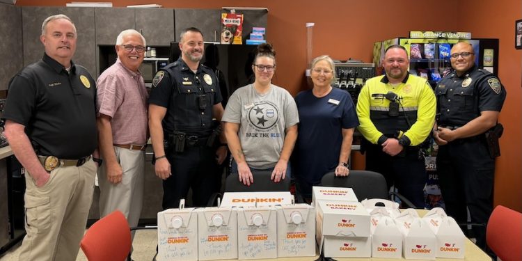 Maryville police department thanks local business for supporting officers